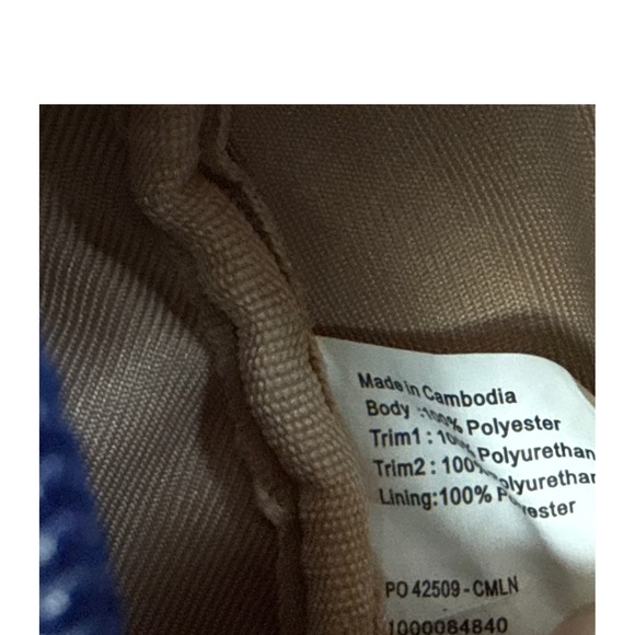 NWT The Sak Tess Navy Blue Quilted Recycled Polyester Crossbody Bag Travel Beach - Picture 10 of 11